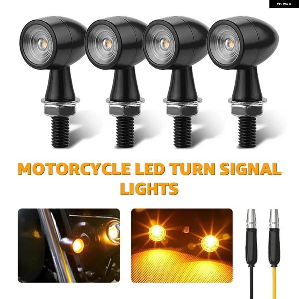 並行輸入品 オートバイ LED ウインカーライト ブレット 型モトウインカー フラッシュライト ミニ8MM 12V インジケーター ランプ