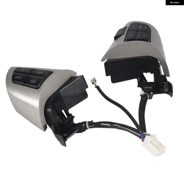 並行輸入品 トヨタ ブラックシルバーカー ステアリングホイール オーディオ スイッチ ボタン カローラ / ウィッシュ RAV4 アルティス 2006-2013