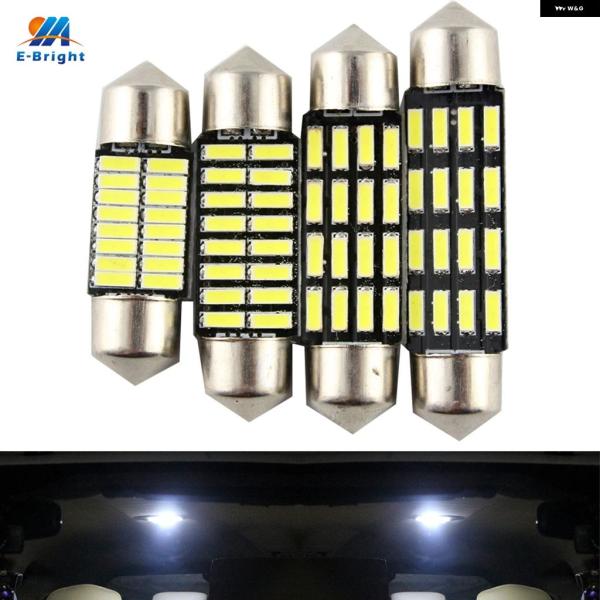 並行輸入品 YM E- C5W LED 4014 16 SMD を搭載室内灯 31MM 36MM 39MM 41MM フェストゥーンドームランプ 読書灯 180LM 100個 16個