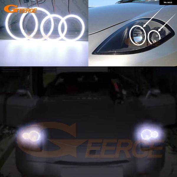 並行輸入品 フィアット バルケッタ 1996 - 1999 2003 - 04 2005 デイライト 超高輝度 COB LED エンジェルアイ キット ハロリン