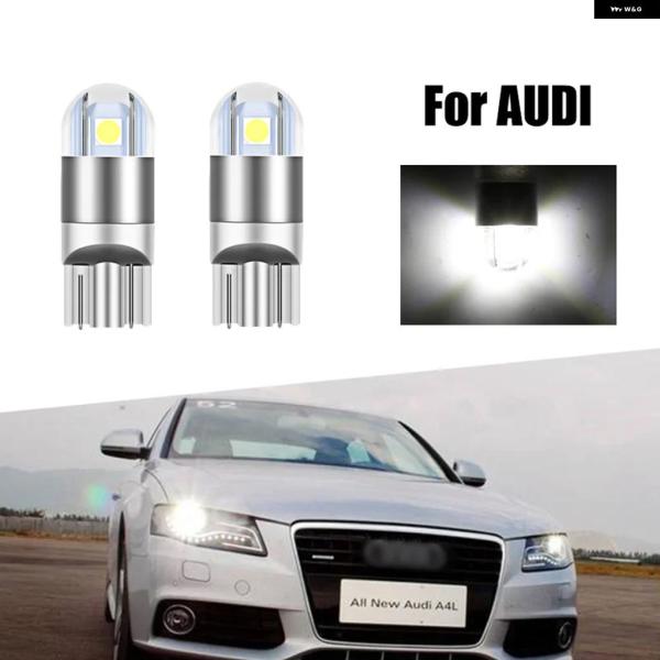 並行輸入品 アウディ A4A6Q5Q7全モデル対応T10 W5W CANBUS LED ライトカー バルブ 4個セットW5W ヘッドライト 赤白青アイスブルーア