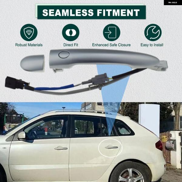 並行輸入品 ルノー コレオス 2009-2018用 フロント/リア 左右パワーロック車外 ドアハンドル 80640-JY01A 80640-JY01B