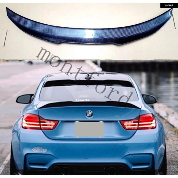 並行輸入品 PSM スタイル カーボン リア トラック スポイラー BMW M4クーペ F82 F32 M3 M4用 スポイラー カーボンウィング 2014年以