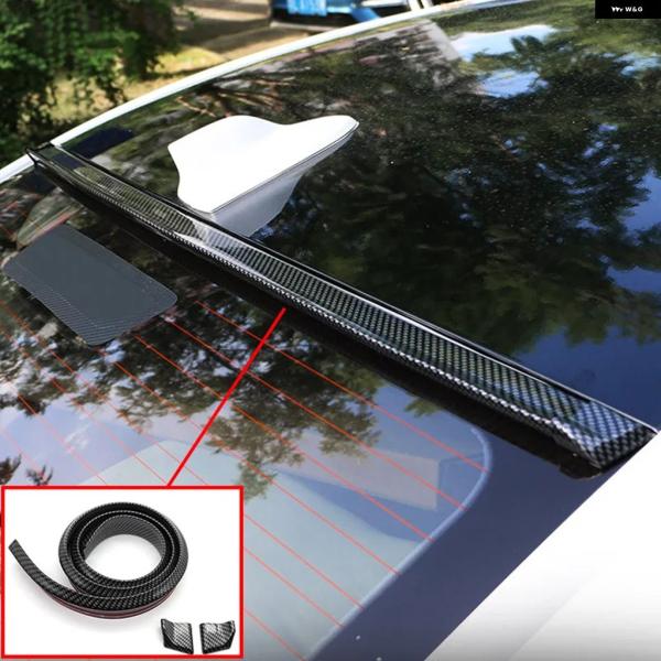 並行輸入品 パターンカーリア トランク ルーフリップ キット 穴あけ スポイラー 1.5M 5D カーボン シャイニーブラック