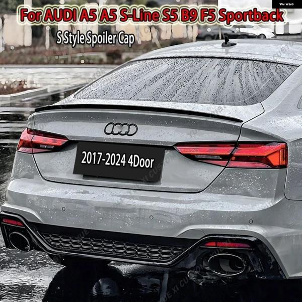 並行輸入品 アウディ S5 A5 S-LINE B9 F5/F5 フェイスリフト 4ドア スポーツバック S スタイル 車用リア トランク ブート リップ スポ