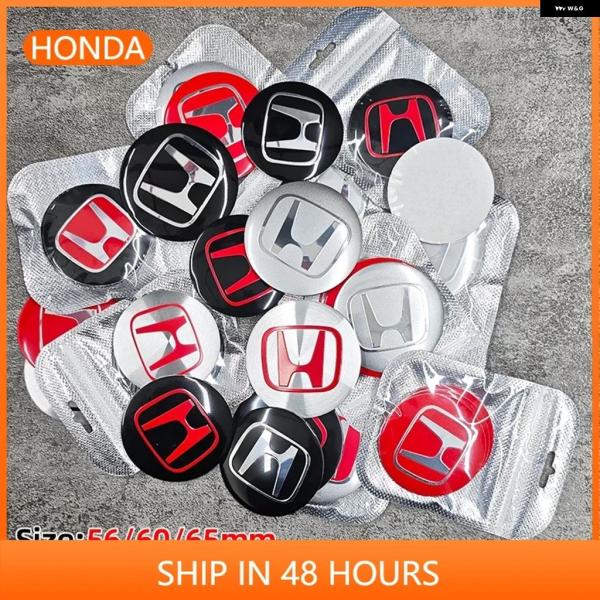 並行輸入品 ホンダ 56MM 60MM 65MM 車用ホイールセンター カバー バッジ ステッカー シビック XR-V HR-V アコード オデッセイ CRV インサイト 4個