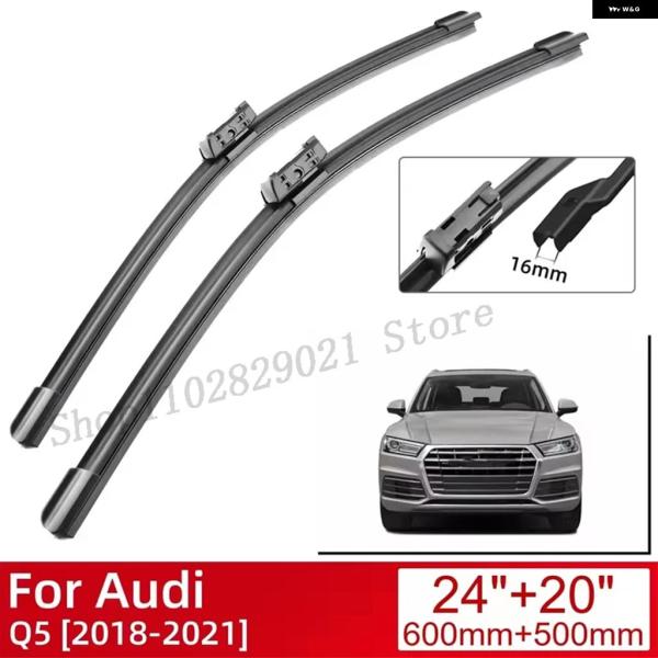 並行輸入品 アウディ Q5 2018-2021用カー フロントガラス ワイパー ブレードブラシ 2021 2018 - 20