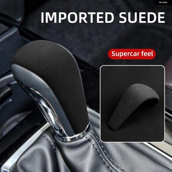 並行輸入品 マツダ 3 アクセラ CX-30 2020用 シフト ノブ カバー 車用ギア レバー シフター スエード ステッカー 1個