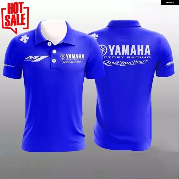 並行輸入品 ヤマハ バイク レーシングチームポロシャツ限定レーシング バージョン MXGPオフロードライディング半袖会場ユニフォームワークシャツ