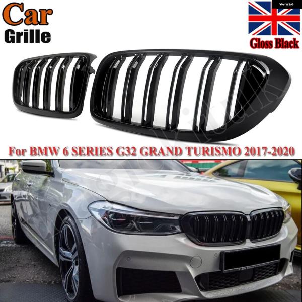 並行輸入品 BMW G32 6シリーズ グランツーリスモ 640I 620D用 キドニー グリル ダブルスラット PRE-LCI フロント 2017-2020