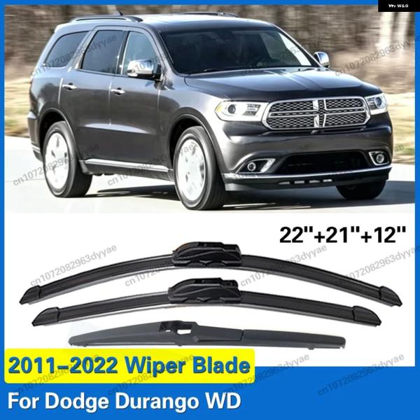 並行輸入品 ダッジ デュランゴ WD 2011 - 2022 SRT フロント リア フロントガラス ワイパー ブレード 3 個 ウィンドウ 2 2インチ21インチ1 2インチ