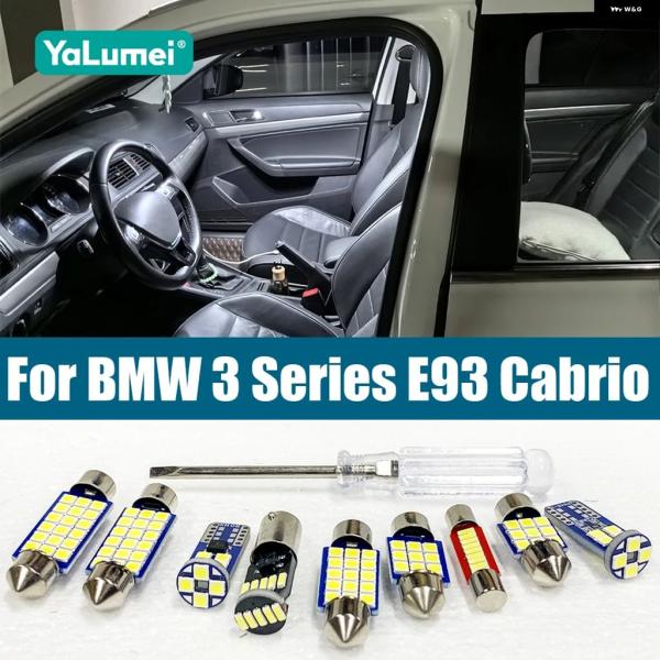 並行輸入品 BMW E93 3シリーズ カブリオ 2007-2013用 車内 LED 電球 車内読書灯 グローブ ボックス バニティ ミラー トランク ライト 