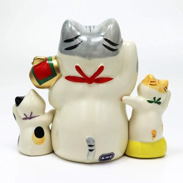 招き猫 置物 おしゃれ 彩絵満願大成就 招き猫 陶器 おみくじ招き猫無料特典付オリジナルセット 置物 癒しグッズ 薬師釜 Epsi Rating Com