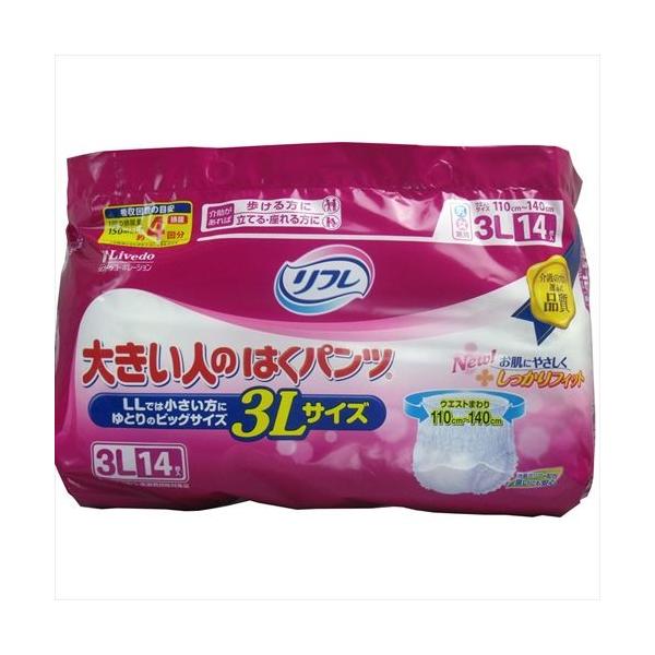 リフレ 大きい人の はくパンツ 3Lサイズ 14枚入 : あーるある