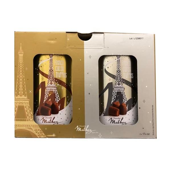 プレーントリュフチョコ500g×2缶セット