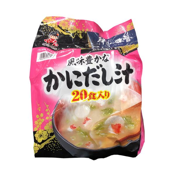 風味豊かなかにだし汁 20食入り 神州一味噌 風味豊かな かにだし汁 生みそタイプ 20食 : あーるある