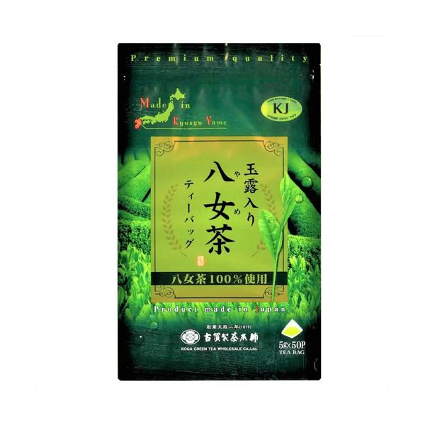 創業文政二年（1819）古賀製茶本舗の八女茶ティーバッグ。5ｇ×50個入りのお徳用サイズ、ホットでもアイスでも可。さわやかな香りとコクのある味わい、八女産100％使用、玉露の甘みをお楽しみください。コーシャ認証取得■メーカー:古賀製茶本舗■...