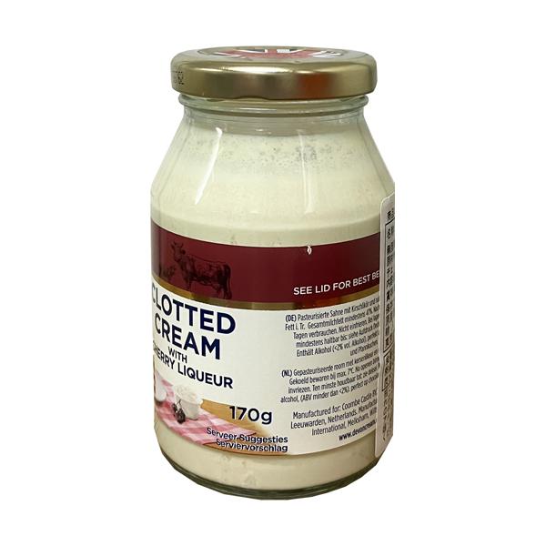 本場イギリスの濃厚なクロテッドクリームに、甘酸っぱいチェリーリキュールを贅沢にブレンド。蓋を開けた瞬間に広がるリキュールの芳醇な香りが、いつものティータイムを一変させます。乳脂肪分の高い濃厚なコクがありながら、チェリーの風味が後味を上品に引...