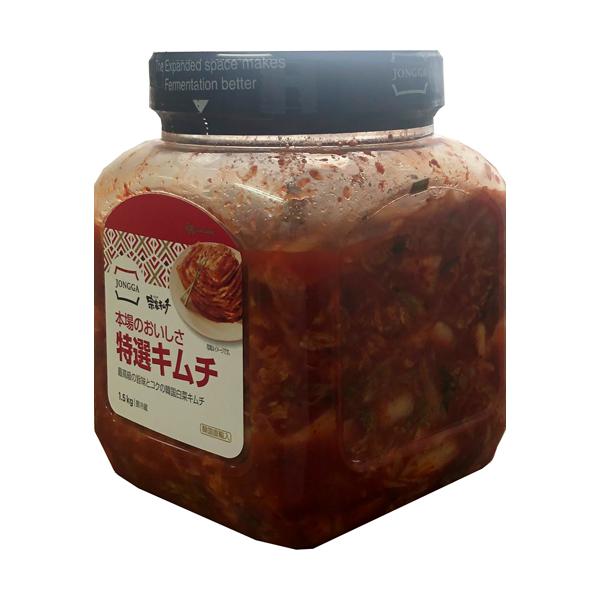 【韓国シェアNo.1のキムチ】韓国食品の代表格のキムチでチェアNo.1を獲得した「宗家」がお届けする白菜キムチです。■名称:はくさいキムチ（刻み）■内容量:1.5kg■原材料:はくさい、漬け原材料（果糖ぶどう糖液糖、だいこん、赤唐辛子粉、米...