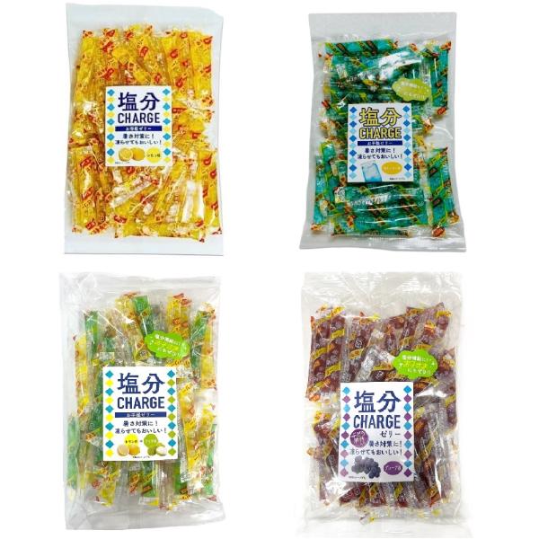 レモン味、グレープ味、レモン＆ライチ味から2つお選びいただけます。お早めにおめしあがりください。また、賞味期限が短い等の理由でのご返金は致し兼ねますので予めご了承ください。手軽に塩分・水分補給ができるスティックゼリーです。夏場のスポーツや屋...