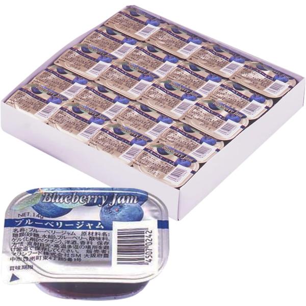 カナダ産ブルーベリーの果肉をたっぷり使用し、洋酒で香り高く仕上げています。天然の増粘剤ペクチンを使用。１個14ｇでパンに塗るのに丁度良い量です。容器の底材には塩化ビニールを避けてポリプロピレンを使用しています。※2個までのご注文はネコポス2...
