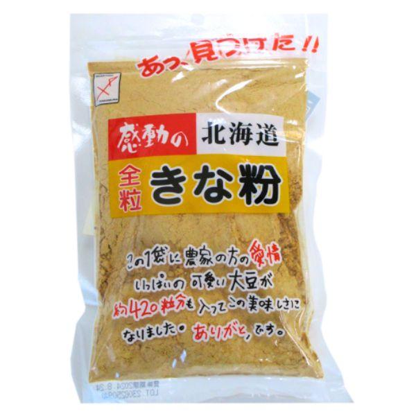 この1袋に農家の方の愛情いっぱいの可愛い大豆が約420粒分も入ってこの美味しさになりました。・牛乳コップ1杯（約180cc）に「全粒きな粉（本品）」大さじ2杯を入れ、よくかき混ぜてお飲みください。・「全粒きな粉（本品）」にお好みの量の砂糖を...