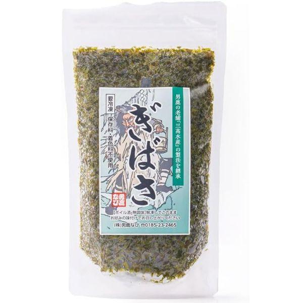 鮮烈な磯の香りと粘りが特徴のギバサ。秋田では昔から食べている海藻で、正式名称をアカモクといいます。アカモクの名の通り、生のギバサは赤褐色で、湯掻く事で鮮やかな緑色へと変化します。ギバサのネバネバの元となっている食物繊維の一種「フコイダン」は...