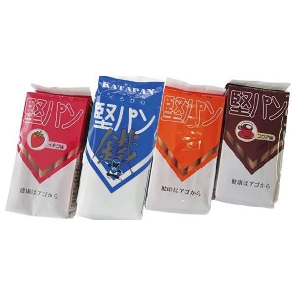 くろがね堅パン スティックタイプ 4種×各１個ずつセット （プレーン ココア くろがね イチゴ） 保存食 お菓子 おやつ 非常食 詰め合わせ ネコポス