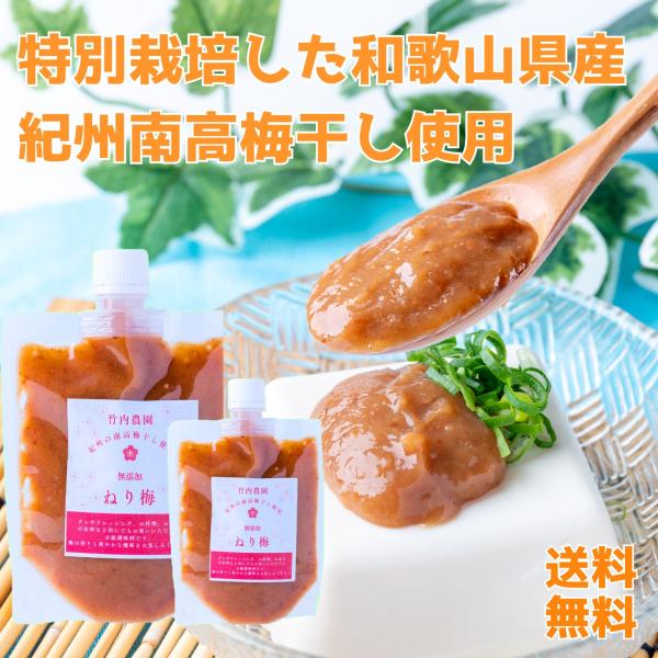 梅と塩だけで作った無添加のねり梅使いたいときに使いたい分だけ、手を汚さずに使用できますタレやドレッシング、お料理、お菓子の原料など何にでもお使いいただける万能調味料です。梅の香りと爽やかな酸味をお楽しみください