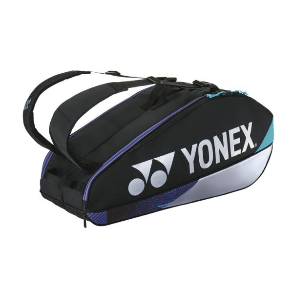 ヨネックス(YONEX)バドミントン テニス  バッグ ラケットバッグ６  テニスラケット6本収納可 BAG2402Rカラー　ブラック/シルバースペック仕様正面ポケット 、小物ポケット、底面ポケット、貴重品ポケット(内部起毛素材)、シューズ...