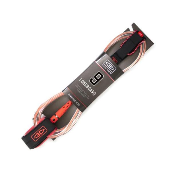 OCEAN EARTH DIAMOND FLEX 9Ft ダブルスイベル（両サイド回転）ロングボード用ダイアモンド形状のソフトFLEXの大人気モデルです回転性能に優れた高性能ダブルスイベル（ステンレス）を使用し、コードのヨレ・絡みを軽減。ス...