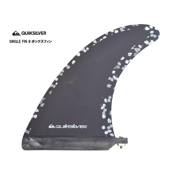 新品　フィン　FIN　サーフィン　クイックシルバー　シングルフィン　8インチ Quiksilver（クイックシルバー） QUIKSILVER SINGLE FIN 8 BLACK