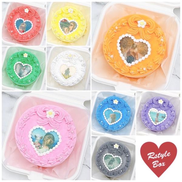 □ハートプリントランチボックスケーキお好きなお写真をハート型にプリントいたします♪リボンの絞りが可愛いランチボックスケーキになっております。ケーキには、甘酸っぱいいちごジャムがサンドされています。※梱包には万全を期しておりますが、稀に配送中...