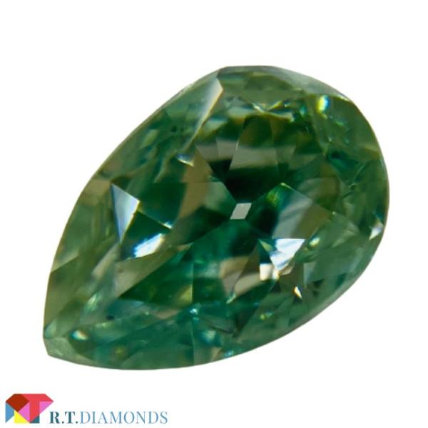 FANCY VIVID GREEN 0.497ct PS/RT0188/CGL : RTDiamonds - 通販 