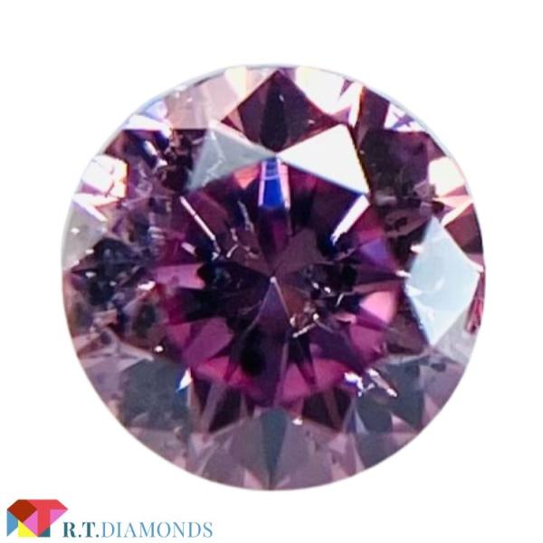 FANCY VIVID PURPLISH PINK 0.046ct RD/RT2287/CGL : RTDiamonds 