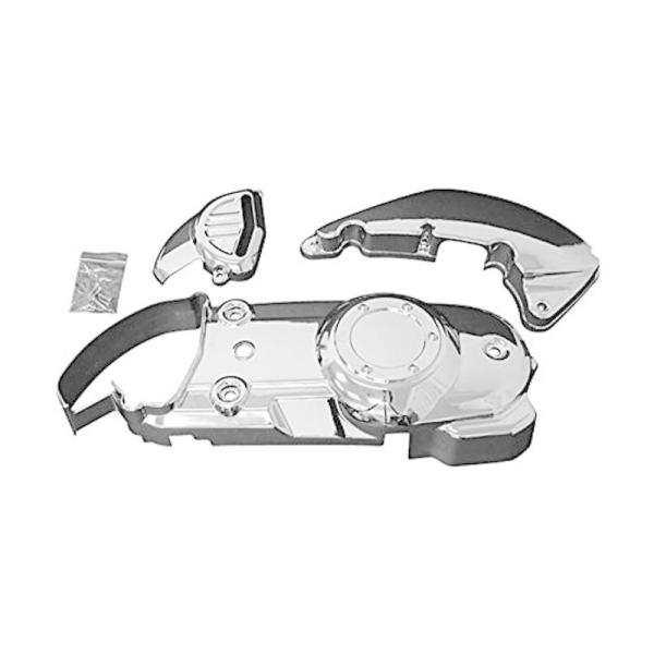 アドレスV125G メッキパーツ バイクパーツセンター メッキクランクケースカバー 3点セット