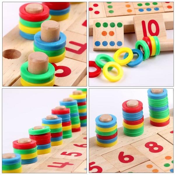 知育玩具 木製 おもちゃ (数遊び) 子供 幼児 教育 計算 ゲームボード