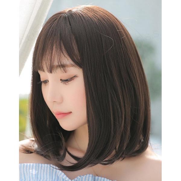 耐熱 ウイッグ ナチュラル 小顔 かつら ミディアム 36cm ダークブラウン 原宿系 レディース ネット付き Buyee Buyee Japanese Proxy Service Buy From Japan Bot Online