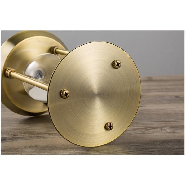 砂時計 アンティーク風 30分計 メタル タイマー ブロンズ枠 ホワイト砂