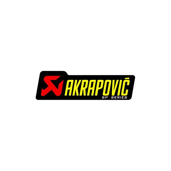 ステッカー デカール アクラポビッチ 耐熱サイレンサーステッカー 90X26.5mm NEWロゴ SPシリーズ AKRAPOVIC