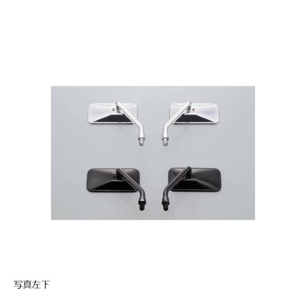 DAYTONA（デイトナ） ショートステムミラー 左 ブラックスクエア