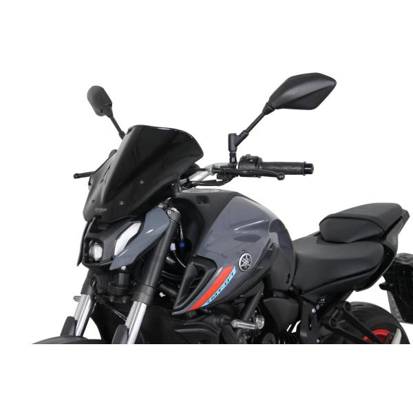 MRA スクリーン レーシング ブラック MT-07 : バイク・車パーツ ラバー