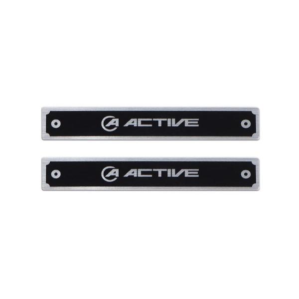 アクティブ メタルステッカー9mm x 55mm 2枚入り サブフレーム用