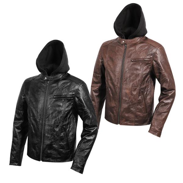 DEGNER デグナー レザーフーディージャケット　　 20WJ-3 Lサイズ DEGNER（デグナー） レザーフーディージャケット 20WJ-3 : バイク・車