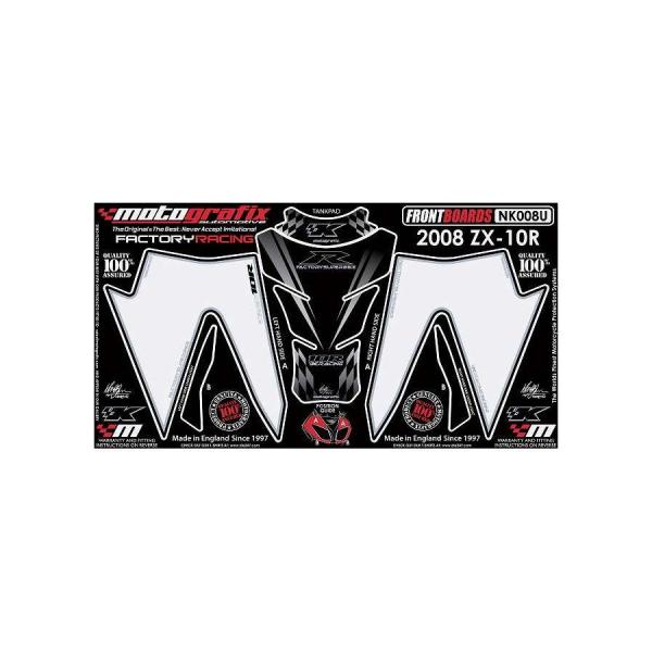 パーツ mito モトグラフィックス ボディパッド FRONT ZX-10R NINJA 08/09 MT