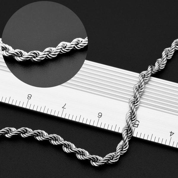 国内最安値！ Pt850 パイプロープ チェーン ネックレス 5mm 50cm 新品