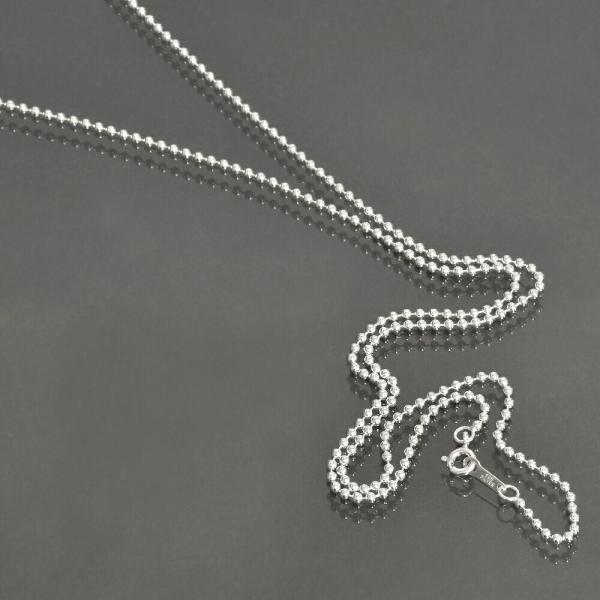 ネックレス チェーン シルバー925 ボールチェーン 幅2.0mm 長さ