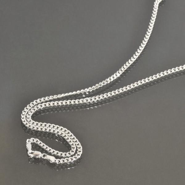 ネックレス チェーン シルバー925 2面カット喜平チェーン 幅3.1mm 長さ