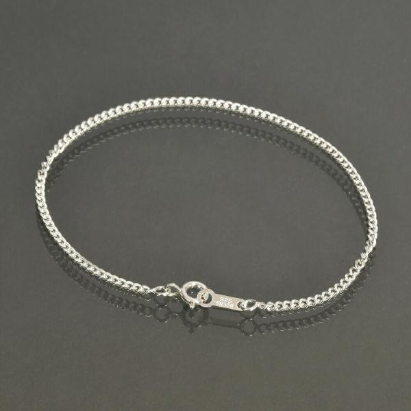 ブレスレット チェーン シルバー925 2面カット喜平チェーン 幅2.0mm 長さ19cm｜鎖 銀 Silver アクセサリー レディース メンズ