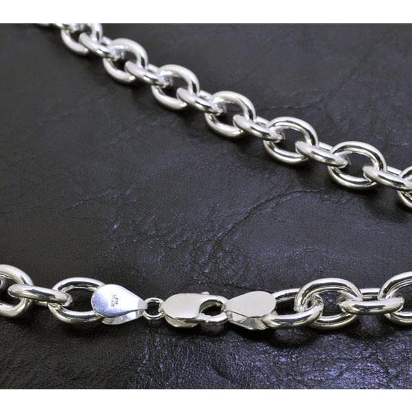 あずきチェーン ネックレス シルバー925 4.1mm 70cm 小豆 太角